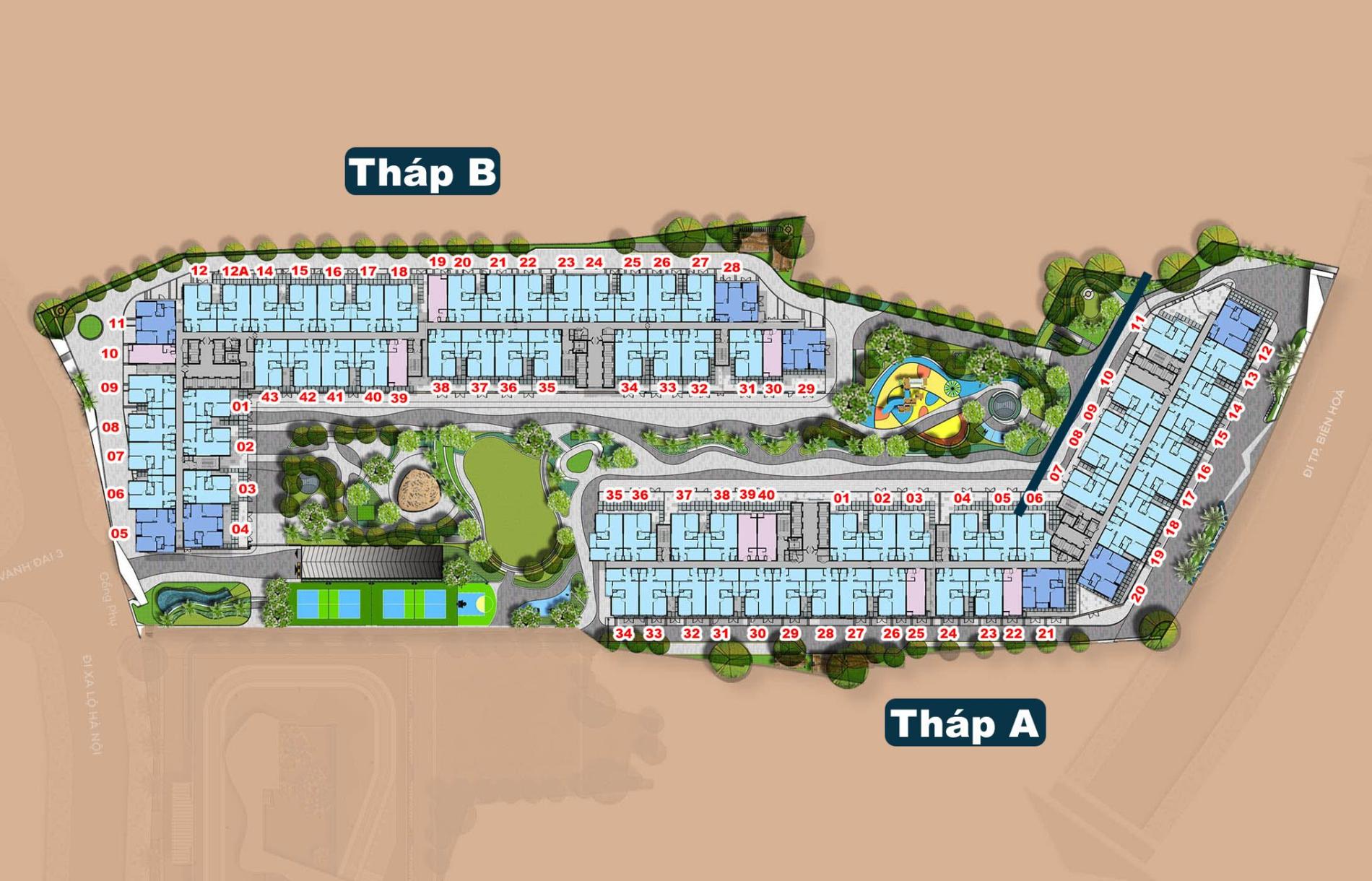 Mặt bằng & thiết kế River Collection